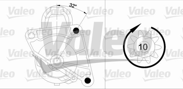 Valeo 455745 - Starteris ps1.lv