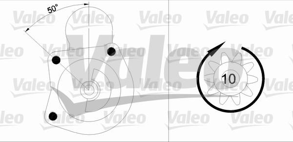 Valeo 455746 - Starteris ps1.lv