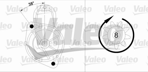 Valeo 455740 - Starteris ps1.lv