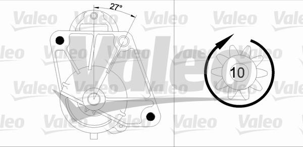 Valeo 455741 - Starteris ps1.lv