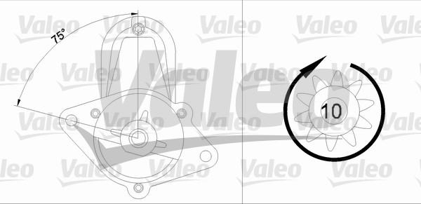 Valeo 455700 - Starteris ps1.lv