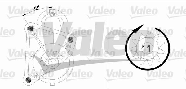 Valeo 455719 - Starteris ps1.lv