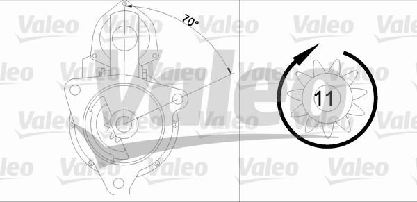 Valeo 455733 - Starteris ps1.lv