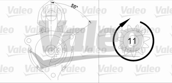 Valeo 455723 - Starteris ps1.lv