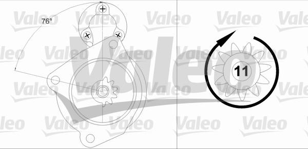 Valeo 458199 - Starteris ps1.lv