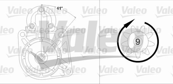 Valeo 458195 - Starteris ps1.lv