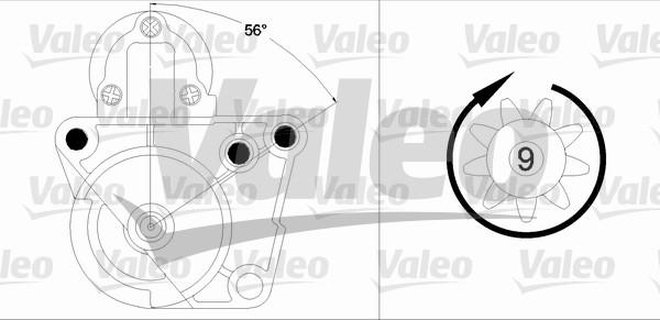 Valeo 458196 - Starteris ps1.lv