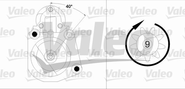 Valeo 458190 - Starteris ps1.lv