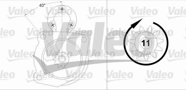 Valeo 458198 - Starteris ps1.lv