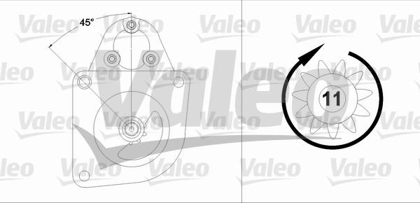 Valeo 458193 - Starteris ps1.lv