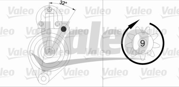 Valeo 458184 - Starteris ps1.lv