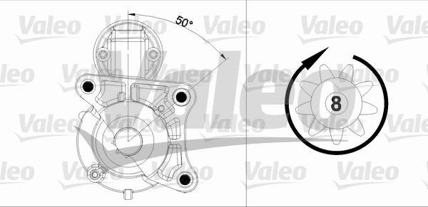 Valeo 458179 - Starteris ps1.lv