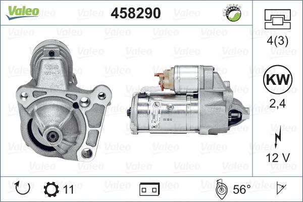 Valeo 458290 - Starteris ps1.lv