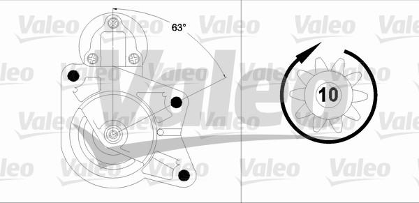 Valeo 458202 - Starteris ps1.lv