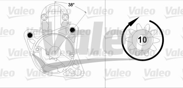 Valeo 458207 - Starteris ps1.lv