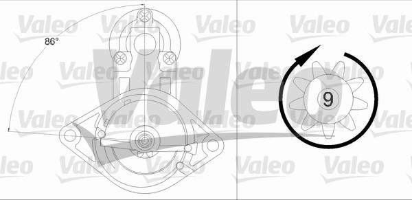 Valeo 458224 - Starteris ps1.lv