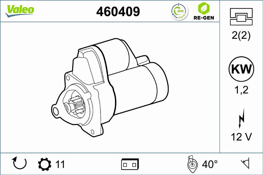 Valeo 460409 - Starteris ps1.lv