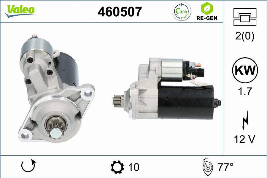 Valeo 460507 - Starteris ps1.lv