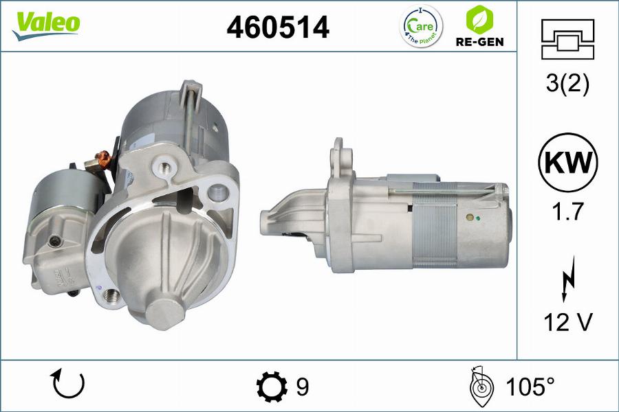 Valeo 460514 - Starteris ps1.lv