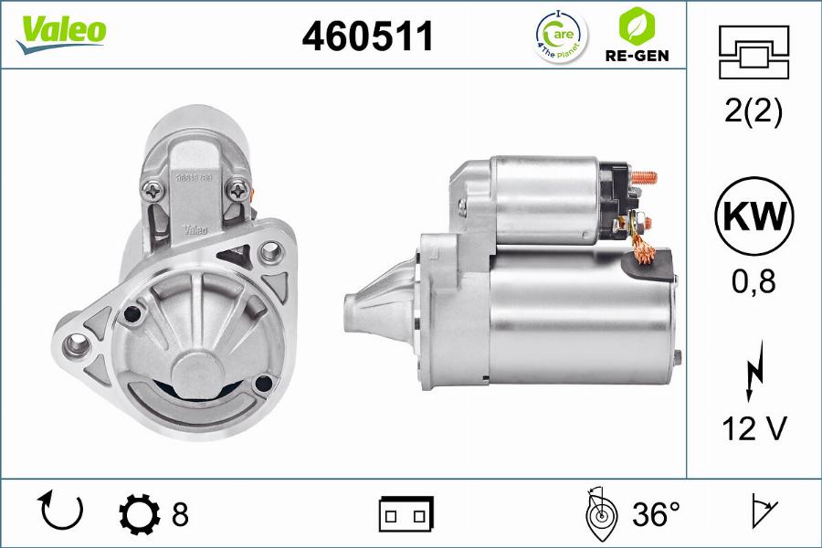 Valeo 460511 - Starteris ps1.lv