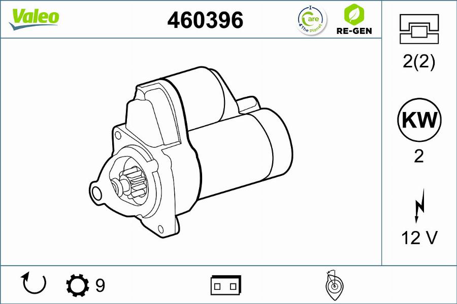 Valeo 460396 - Starteris ps1.lv