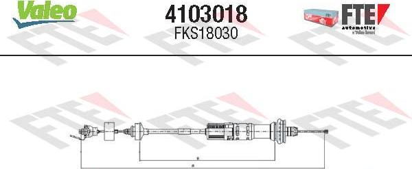 Valeo 4103018 - Trose, Sajūga pievads ps1.lv