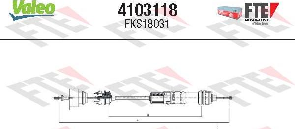 Valeo 4103118 - Trose, Sajūga pievads ps1.lv