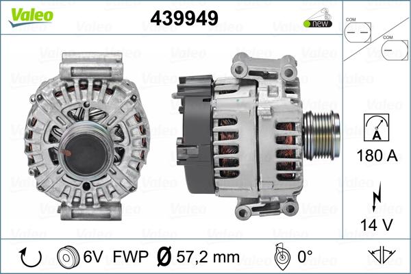 Valeo 439949 - Ģenerators ps1.lv