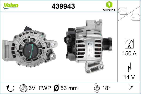 Valeo 439943 - Ģenerators ps1.lv