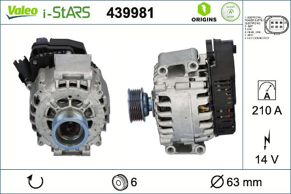 VALEO 439981 - Starteris-ģenerators ps1.lv