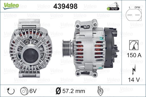 Valeo 439498 - Ģenerators ps1.lv