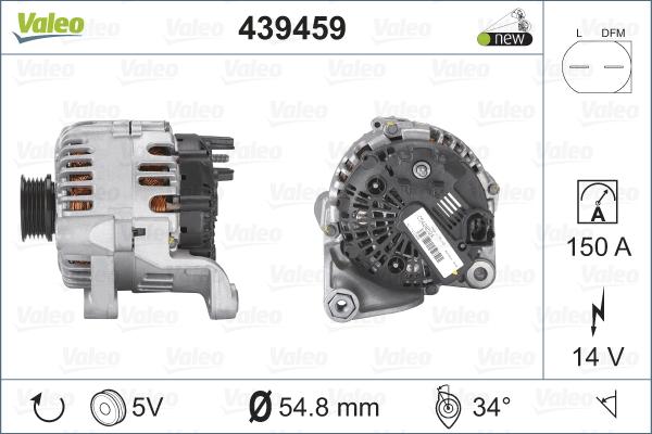 Valeo 439459 - Ģenerators ps1.lv