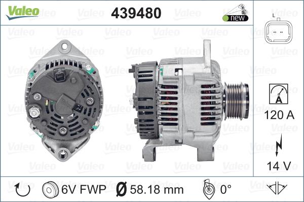 Valeo 439480 - Ģenerators ps1.lv