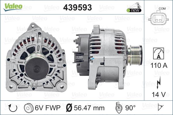 Valeo 439593 - Ģenerators ps1.lv