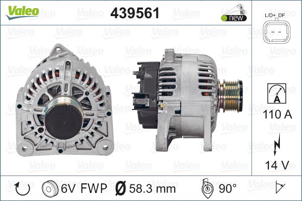 Valeo 439561 - Ģenerators ps1.lv