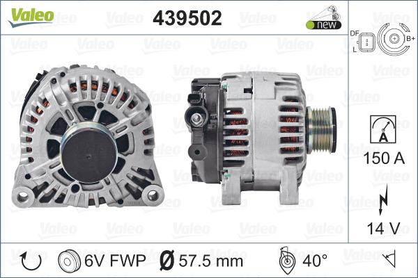 Valeo 439502 - Ģenerators ps1.lv