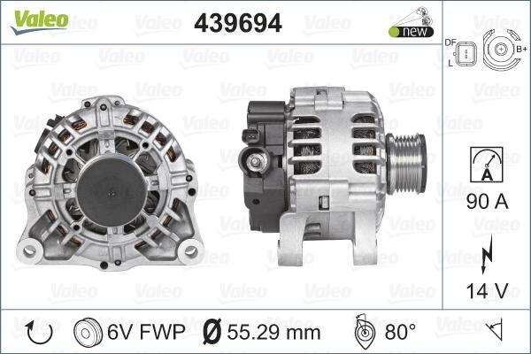 Valeo 439694 - Ģenerators ps1.lv