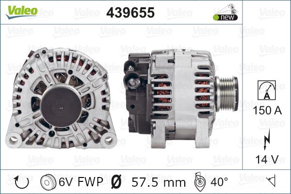 Valeo 439655 - Ģenerators ps1.lv