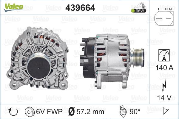 Valeo 439664 - Ģenerators ps1.lv