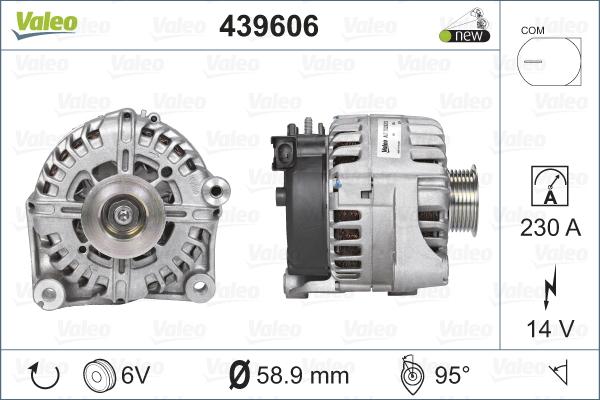 Valeo 439606 - Ģenerators ps1.lv