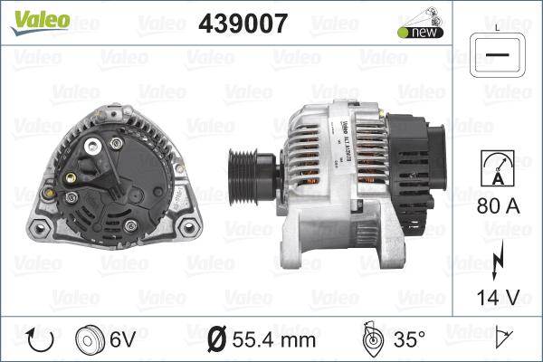 Valeo 439007 - Ģenerators ps1.lv