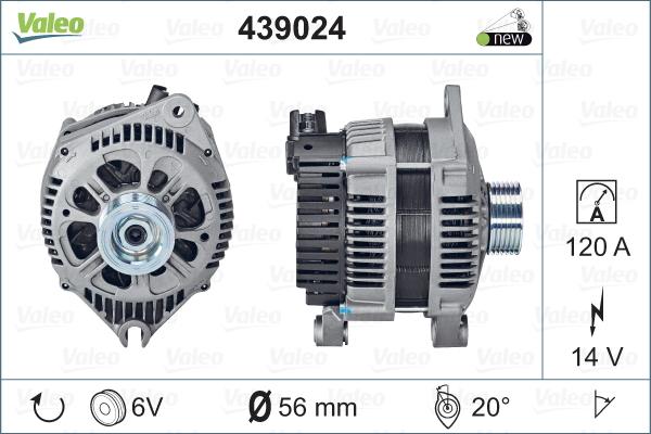 Valeo 439024 - Ģenerators ps1.lv