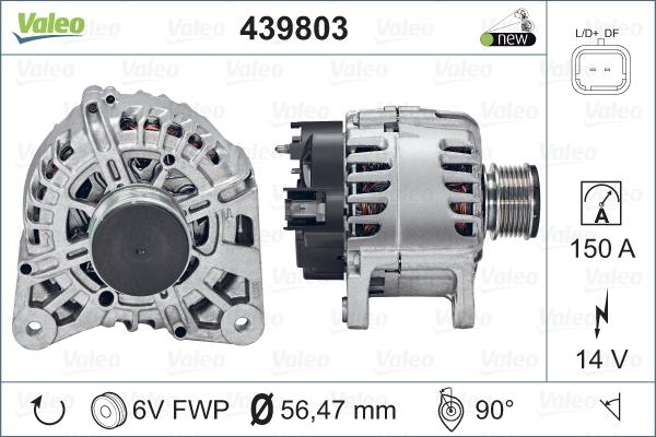 Valeo 439803 - Ģenerators ps1.lv