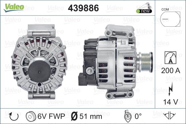 Valeo 439886 - Ģenerators ps1.lv