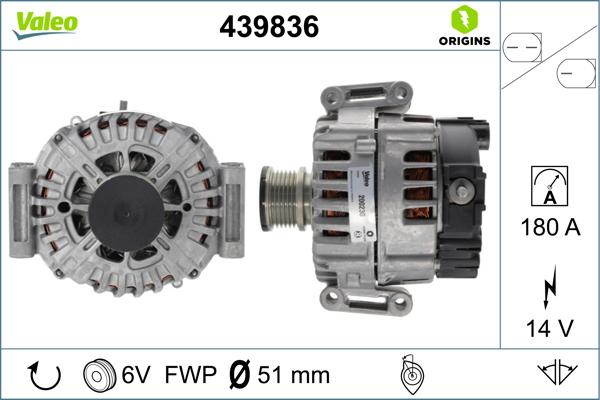 Valeo 439836 - Ģenerators ps1.lv