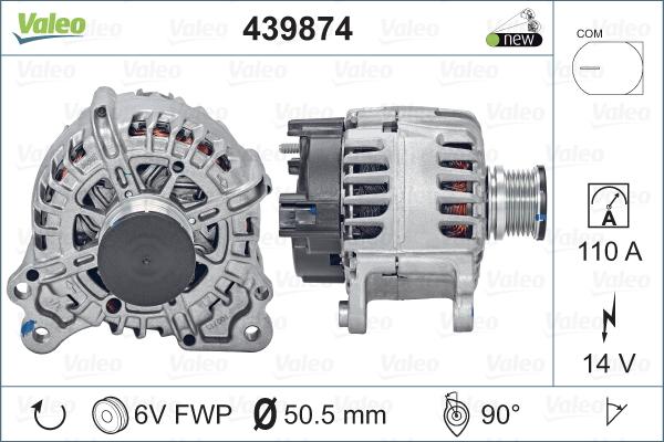 Valeo 439874 - Ģenerators ps1.lv