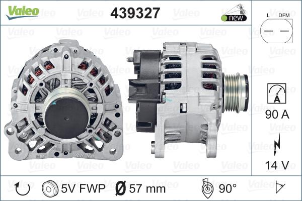 Valeo 439327 - Ģenerators ps1.lv