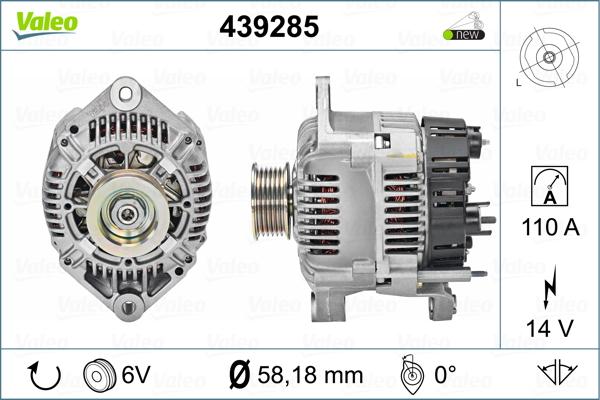 Valeo 439285 - Ģenerators ps1.lv