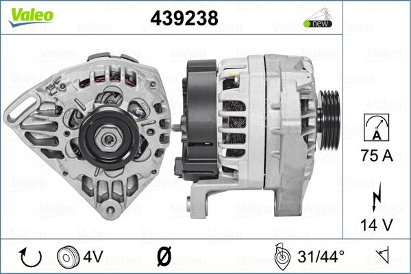 Valeo 439238 - Ģenerators ps1.lv