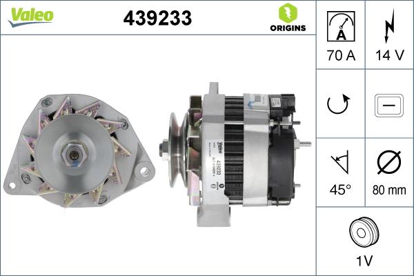 Valeo 439233 - Ģenerators ps1.lv